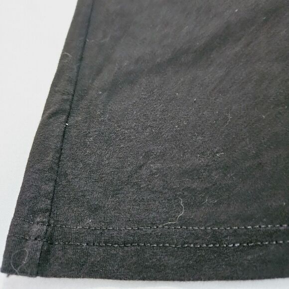 Time And Tru Womens T-Shirt Black Size 2X Cotton Blend Short Sleeve Pullover - Picture 11 of 12